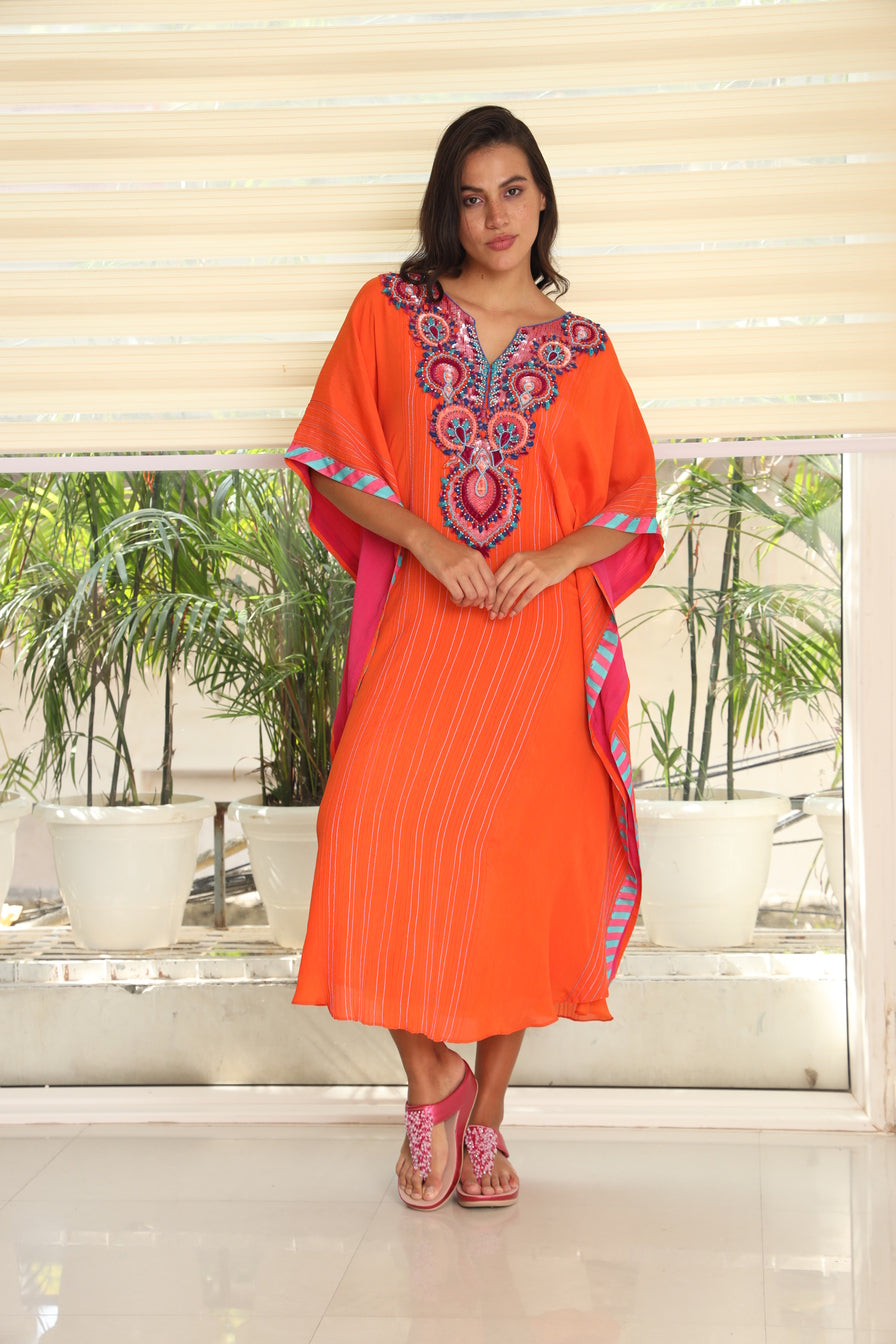 Iness Kaftan - Orange