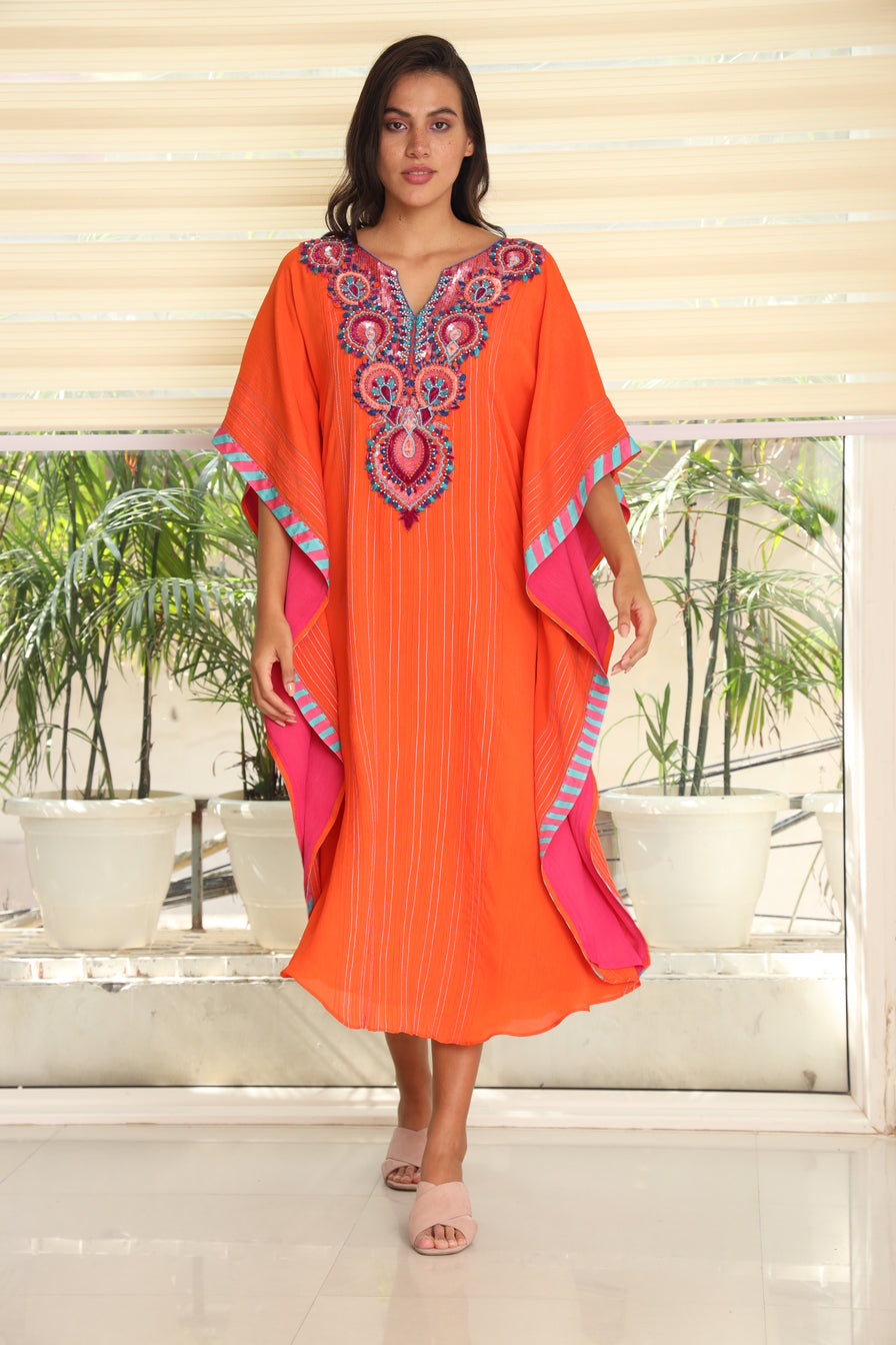 Iness Kaftan - Orange