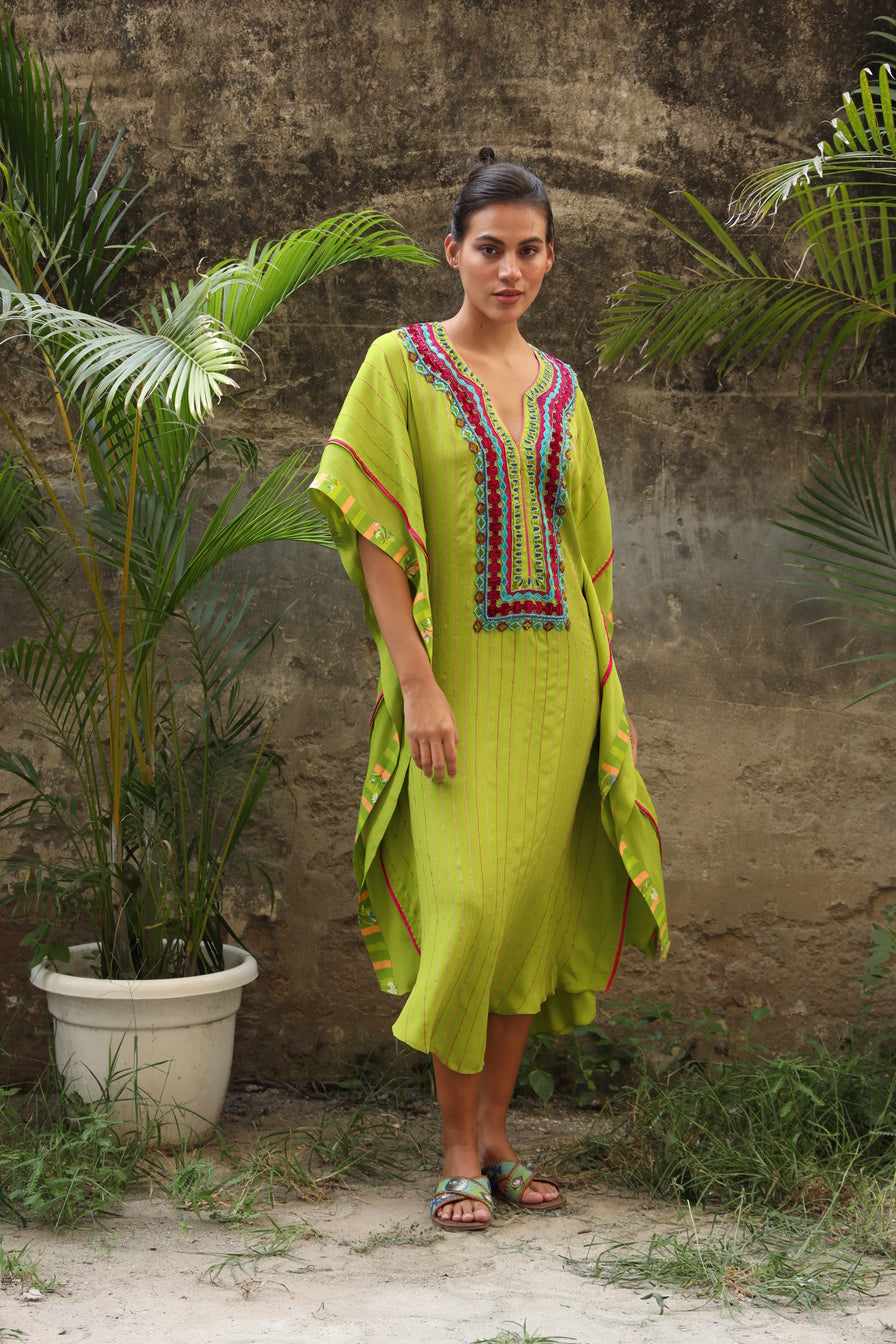 Iness Kaftan - Green