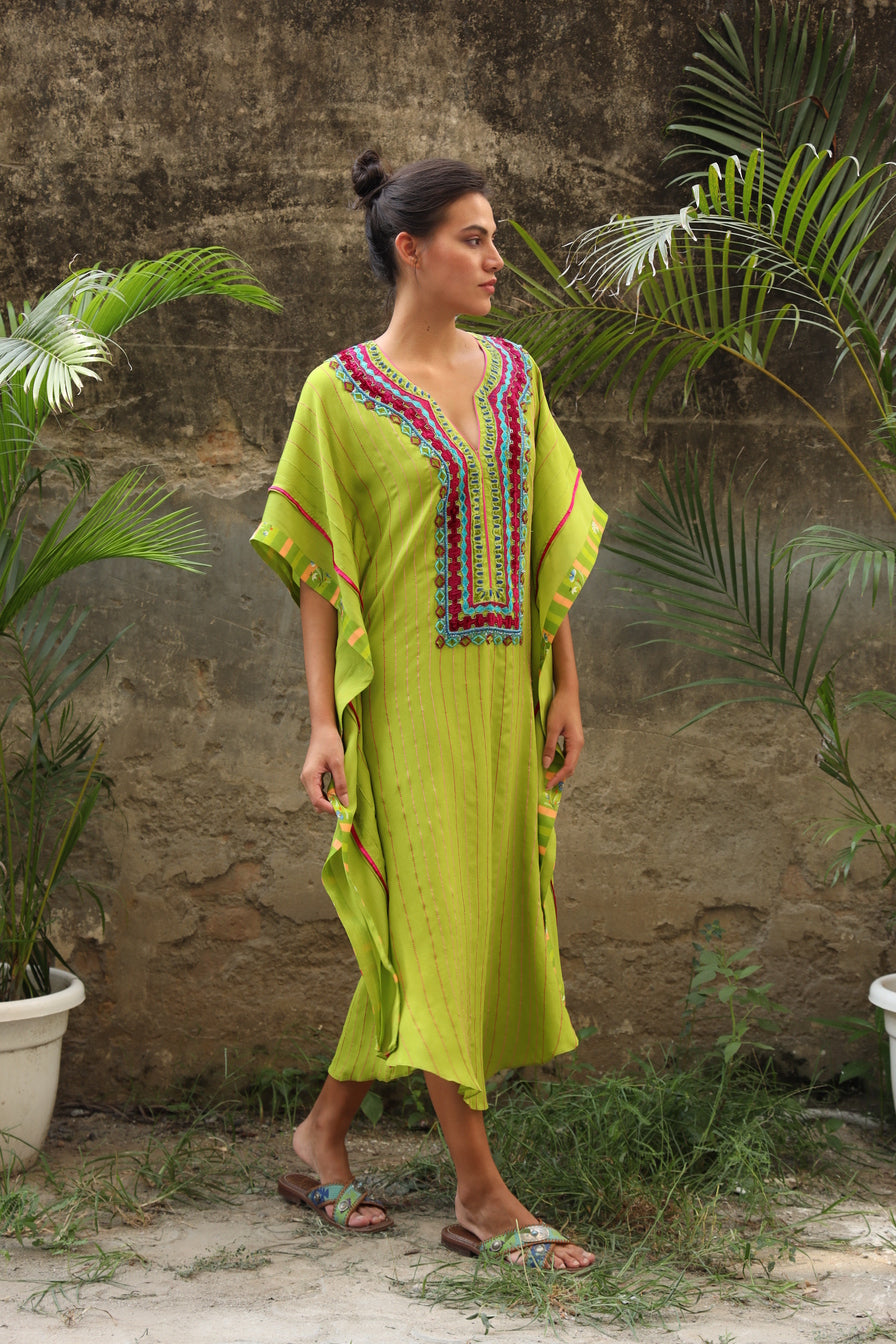 Iness Kaftan - Green