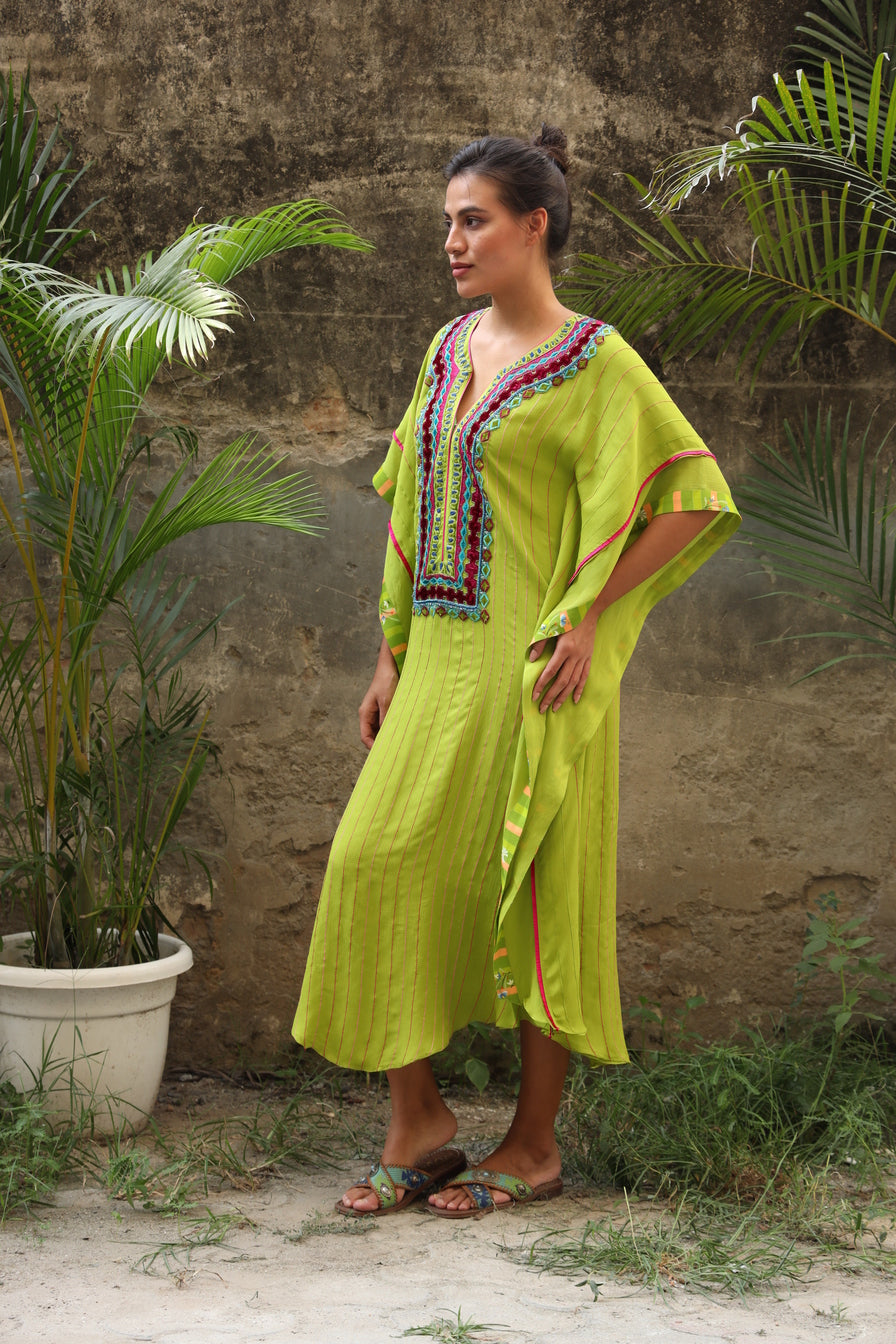 Iness Kaftan - Green